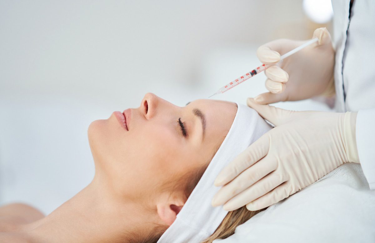 Woman-receiving-Dysport-injections